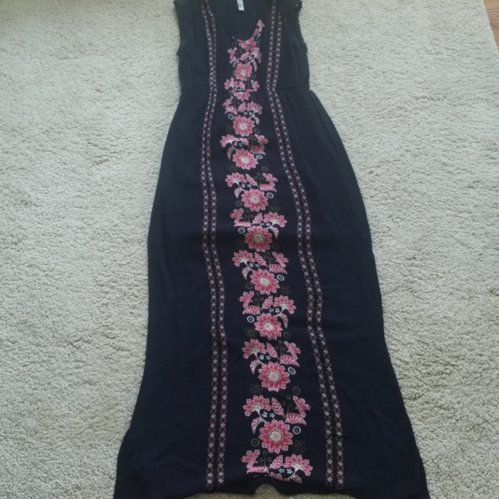 Navy blue maxi dress